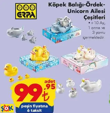 ERPA KÖPEK BALIĞI-ÖRDEK- UNİCORN AİLESİ ERPA KÖPEK BALIĞI-ÖRDEK- UNİCORN AİLESİ